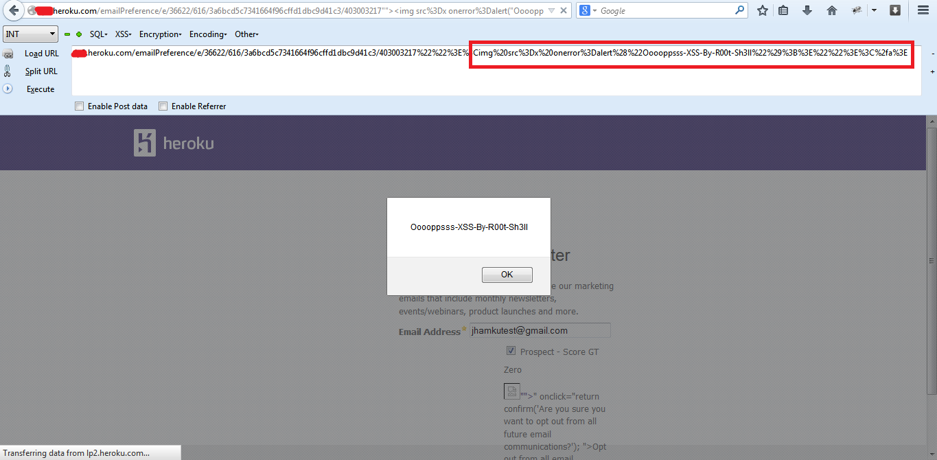 Heroku XSS