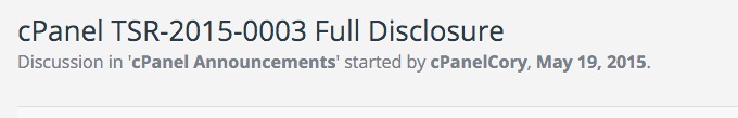 cPanel - Access Restrictions On Mail Routing Information