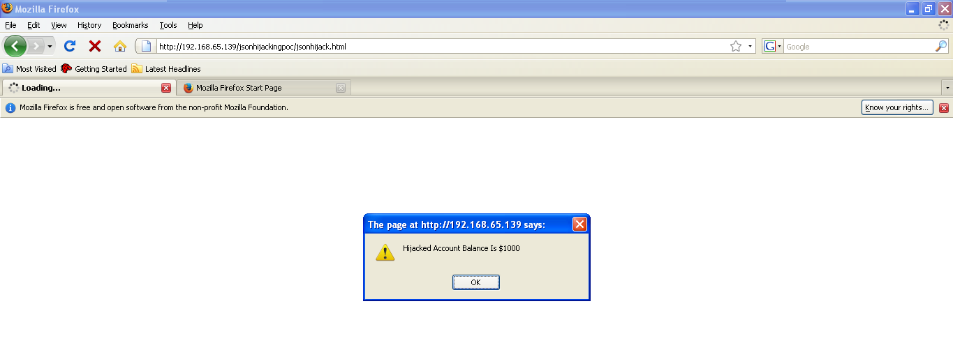JSON Hijacking