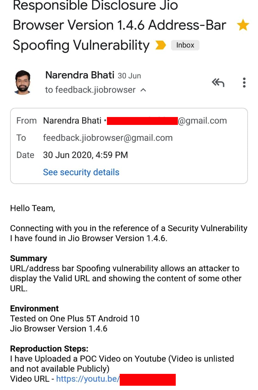 Address Bar Spoofing Vulnerability in Multiple Browsers