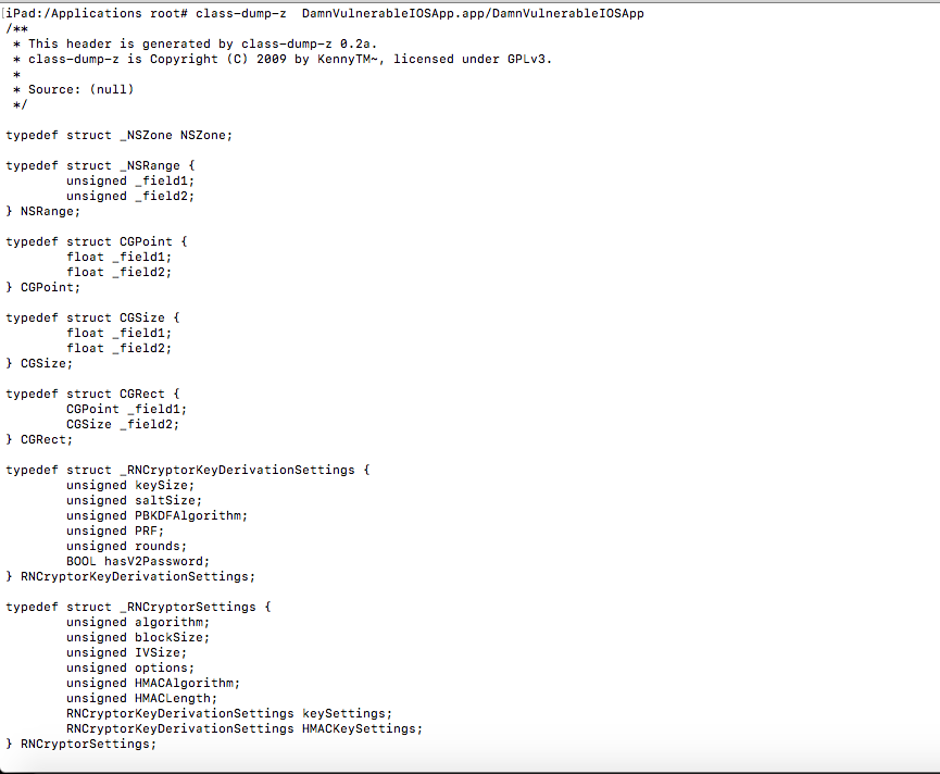 iOS Application Pentesting Part 3 : Extracting iOS App Class Information