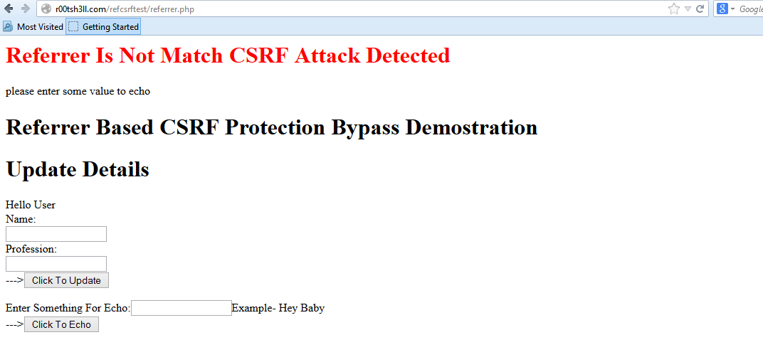 Referrer CSRF Bypass ( Not Effective But Alternative )