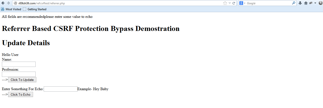 Referrer CSRF Bypass ( Not Effective But Alternative )