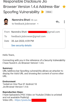Address Bar Spoofing Vulnerability in Multiple Browsers